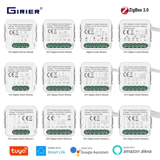 GIRIER Tuya Smart ZigBee lumière/rideau/gradateur/Module de…