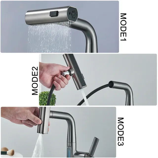 Robinet mitigeur monocommande lavabo monotrou inox… – vue 4