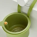 Panier de vidange suspendu de cuisine, piège à déchets alimentaires amovible, presse pour nettoyer le crépine d&rsquo;évier pour maison, appartement, hôtel, ferme