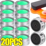 Aérateur de robinet de salle de bains 24mm, économie d&rsquo;eau, buse d&rsquo;insertion, robinets filetés, filtre barboteur, pièces remplaçables, filtre de robinet de cuisine