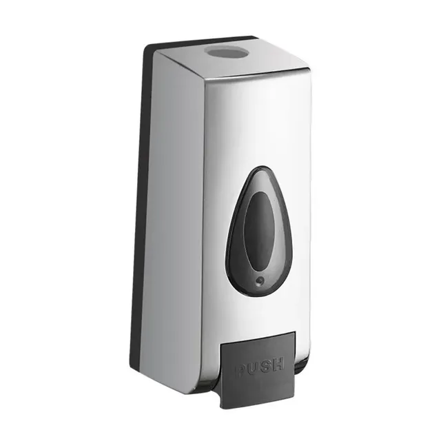 Distributeur savon mural 350ml ABS inoxydable chromé…