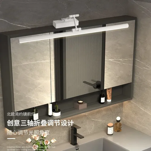Applique murale rétractable noir blanc miroir maquillage… – vue 2