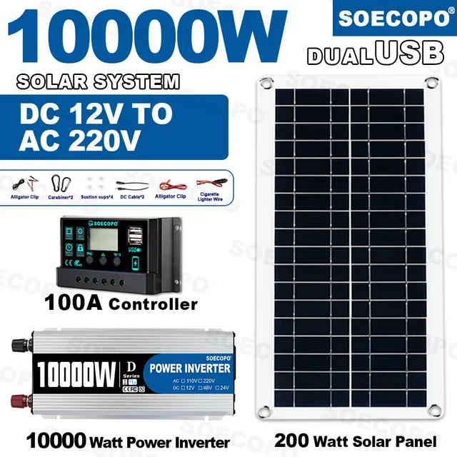 Kit complet de système solaire 10000W