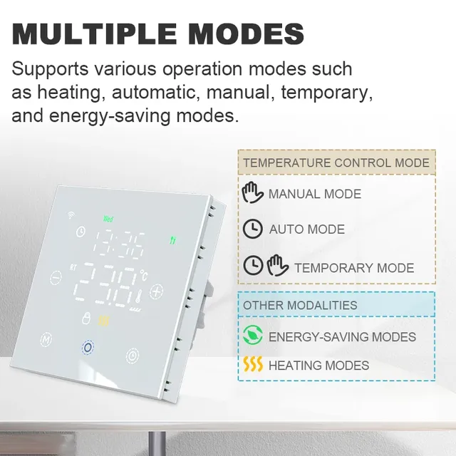 ThermoandreTuya Smart WiFi pour l'eau et le chauffage au… – vue 3