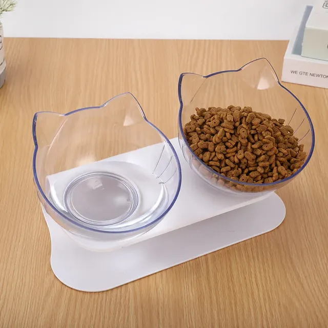 Bol Double antidérapant pour chat