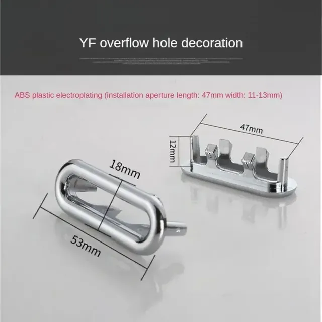 Couvercle trop plein circulaire chromé argenté miroir… – vue 4