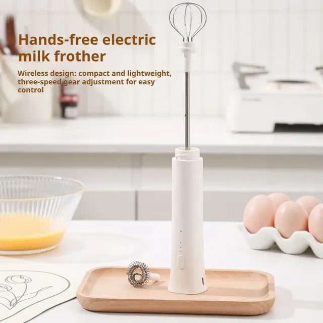 Mousseur à lait mélangeur électrique sans fil – vue 2