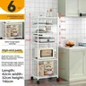 Étagère rangement six niveaux cuisine maison acier noir… – vue 3