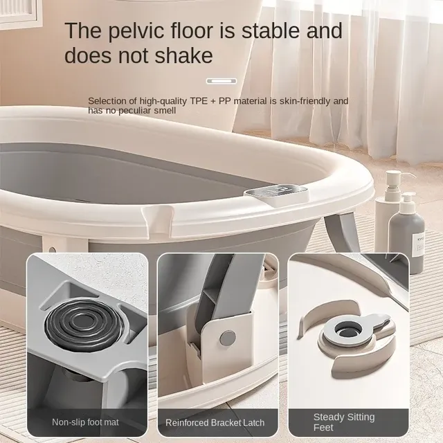 Baignoire pliante portable bébé nourrisson nouveau né… – vue 2