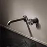 Robinet de lavabo de salle de bains mural en laiton… – vue 3
