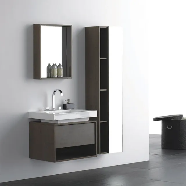 Meuble salle bains suspendu moderne double évier… – vue 5