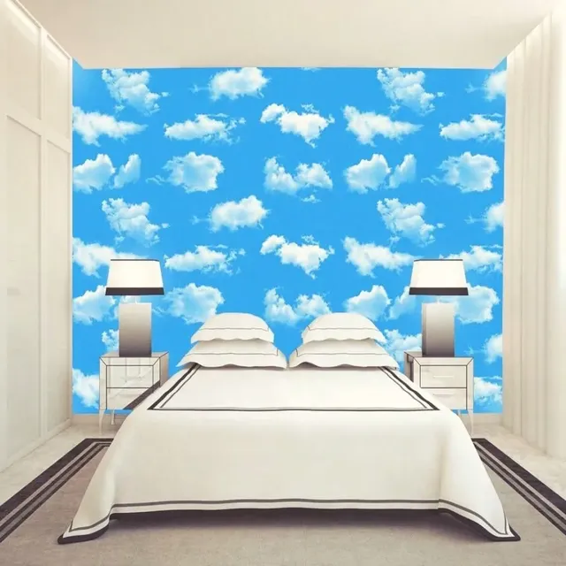 Papier peint auto-adhésif 3D en PVC avec nuages de ciel… – vue 2