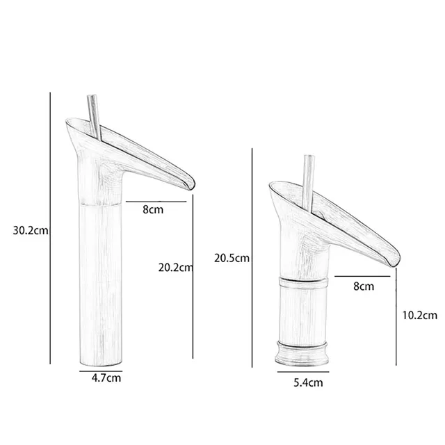 Robinet de lavabo en laiton Antique – vue 7