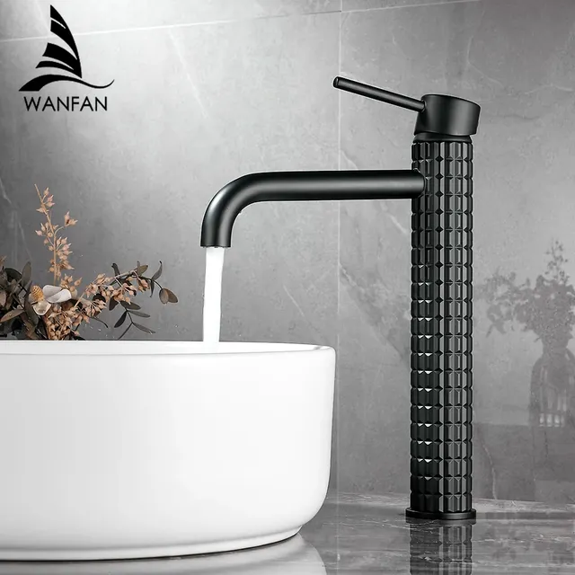 PLANdiamond-Lavabo de salle de bain en laiton noir – vue 4