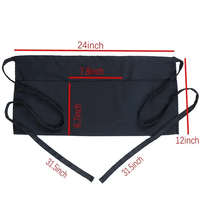 Tablier taille polyester imperméable antisalissure noir… – vue 6
