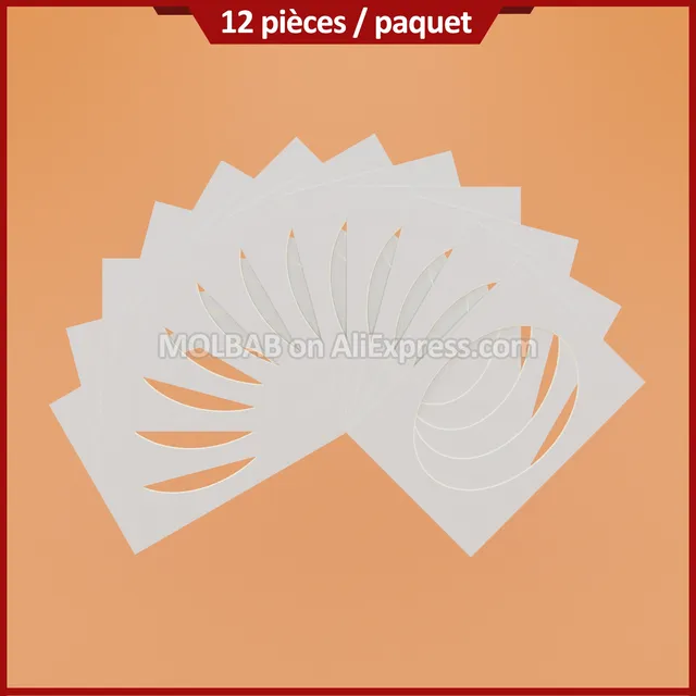 Tapis Photo à ouverture ovale 5/6/7/8/10/16 pouces A4 – vue 2