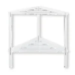 ABJN-banc de douche en acrylique, 12 pouces D X 12 pouces de largeur X 12 pouces de hauteur, capacité robuste de 50 lb, imperméable et antidérapant avec étagère de rangement