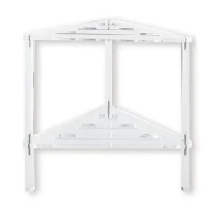 ABJN-banc de douche en acrylique, 12 pouces D X 12 pouces de largeur X 12 pouces de hauteur, capacité robuste de 50 lb, imperméable et antidérapant avec étagère de rangement