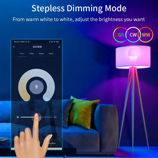 Ampoules Led Wifi E27 E26 110V 220V – vue 4