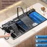 Évier de cuisine cascade en acier inoxydable – vue 4