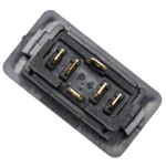 Bouton de commutation d&rsquo;alimentation électrique de voiture avec lumière verte, accessoires de lève-vitre, 6 broches, 12 V, 24V, 20A, ON, OFF