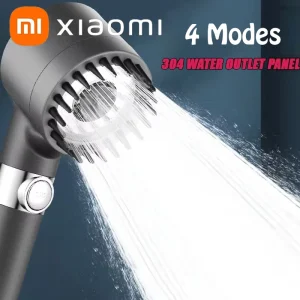 Xiaomi pomme de douche haute pression 4 Modes économie d&rsquo;eau avec filtre pour eau dure pulvérisation réglable avec Massage salle de bain douche