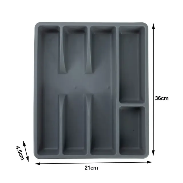 Organisateur tiroir cuisine silicone souple gris mat… – vue 6