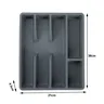 Organisateur tiroir cuisine silicone souple gris mat… – vue 6