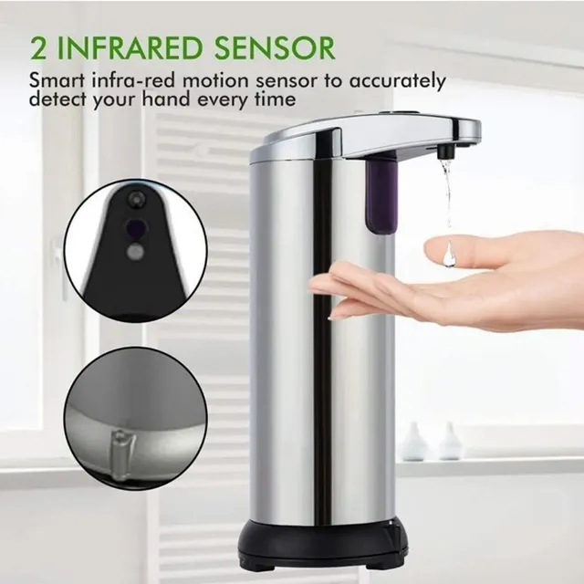 Distributeur savon automatique sans contact acier… – vue 3