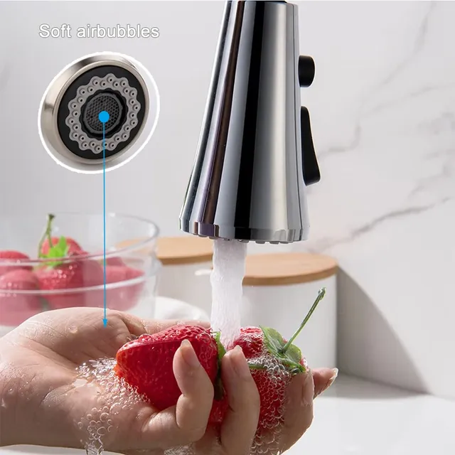 Buse de pulvérisation de robinet de cuisine en or brossé… – vue 5