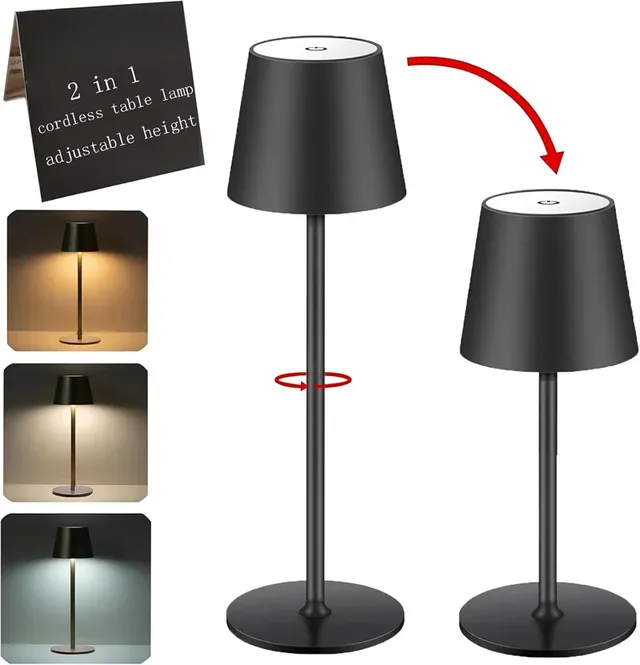 Lampe de table sans fil rvb – vue 3