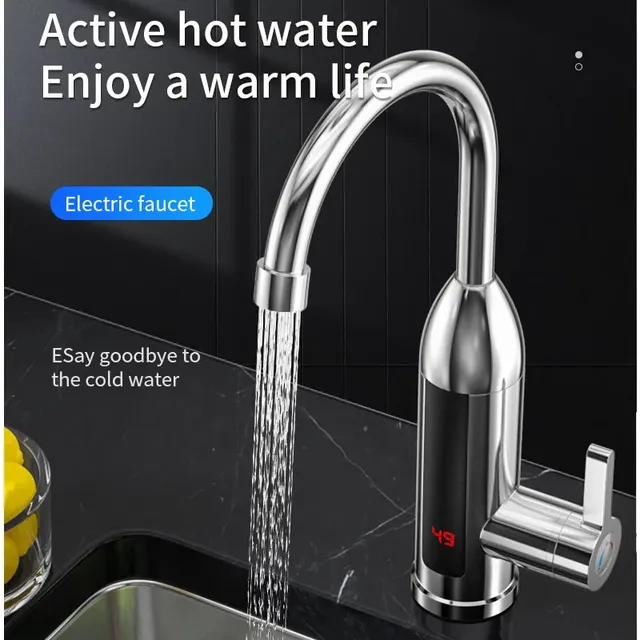 3000W chauffe-eau électrique robinet de cuisine robinet… – vue 2