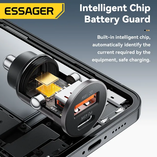Essager 45W chargeur de voiture QC 3.0 pour Huawei… – vue 6
