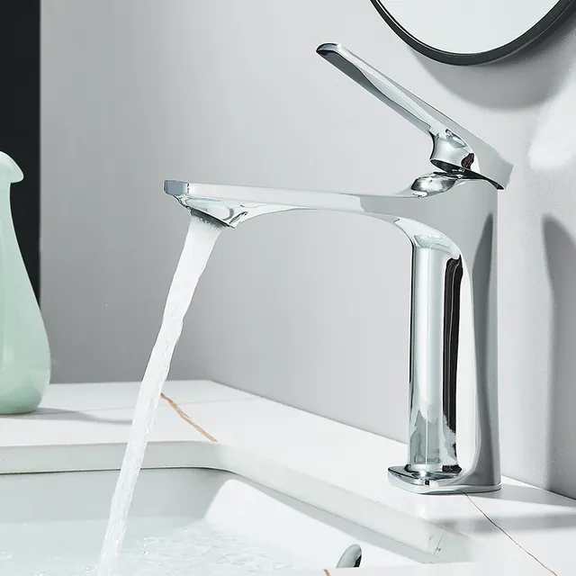 Robinet lavabo monotrou monocommande poignée unique… – vue 5