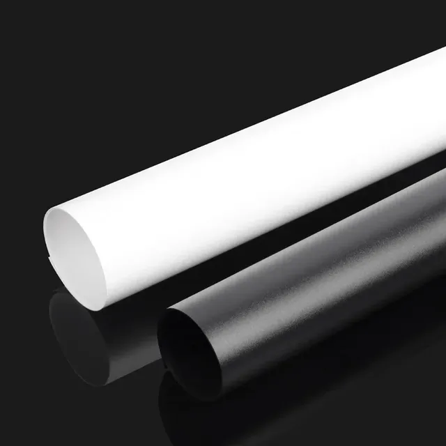 Feuille de plastique PVC noir et blanc – vue 4
