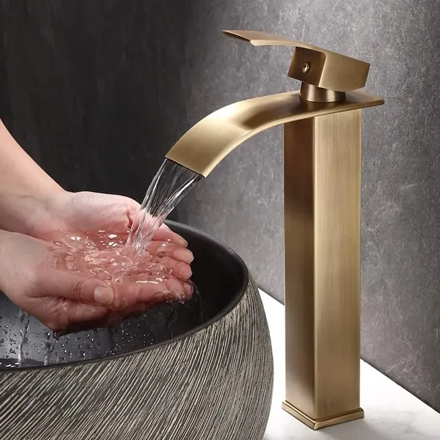 Mitigeur lavabo monolevier hauteur élevée bec cascade… – vue 2