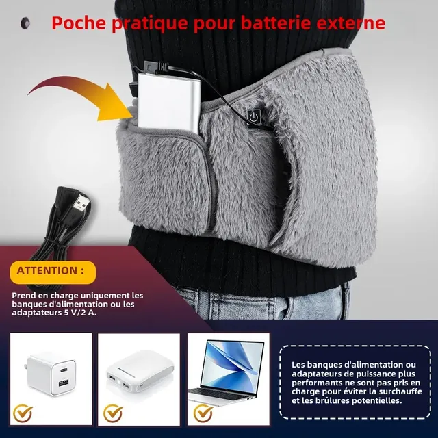 Chauffe-mains ceinture chauffante pour l'utérus… – vue 4