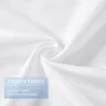 Rideau de bain blanc en polyester imperméable – vue 3