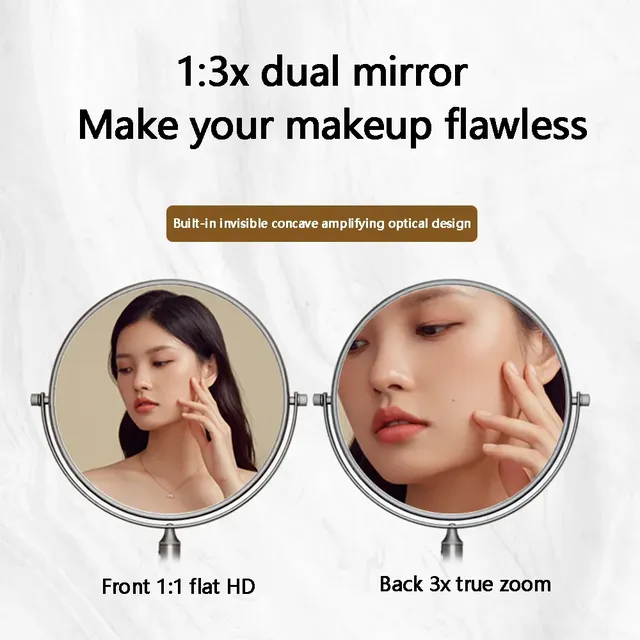 Miroir de maquillage télescopique mural – vue 4