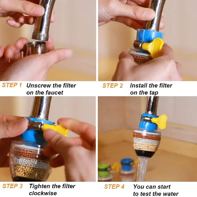 Filtre à eau adapté au robinet de cuisine 16-22mm – vue 4