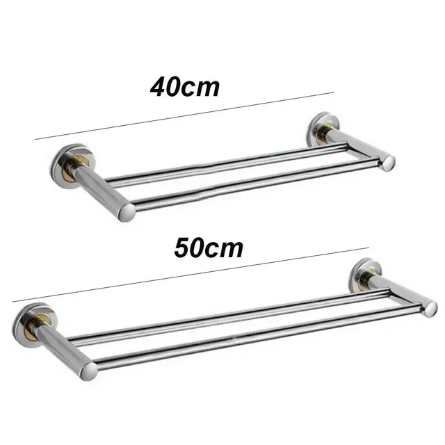 Porte serviettes acier inoxydable chromé poli miroir… – vue 6