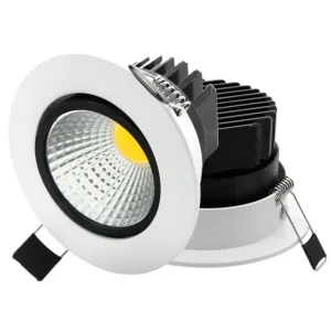 Downlights LED à intensité variable 7W 10W spots 12W 15W AC90V-260V 5W 18W COB puce plafonniers encastrés pour salle d&rsquo;éclairage domestique