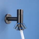 Robinet d&rsquo;eau froide simple HOHardware monté au mur avec connexion mâle 360 « , balançoire résistante à 1/2