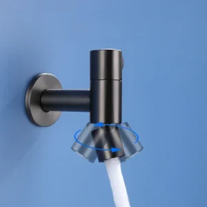 Robinet d’eau froide simple HOHardware monté au mur avec connexion mâle 360 « , balançoire résistante à 1/2 Robinet d’eau froide simple HOHardware monté au mur avec connexion mâle 360 « , balançoire résistante à 1/2