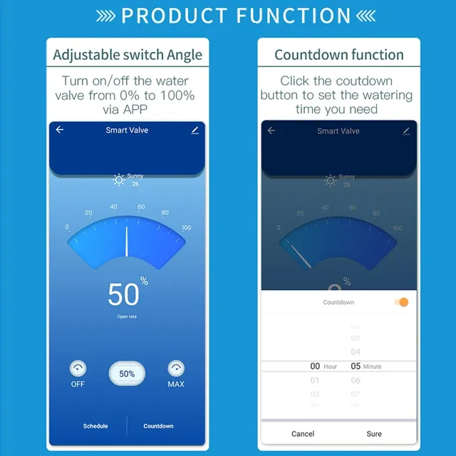 Vanne d'eau Wifi Tuya – vue 2
