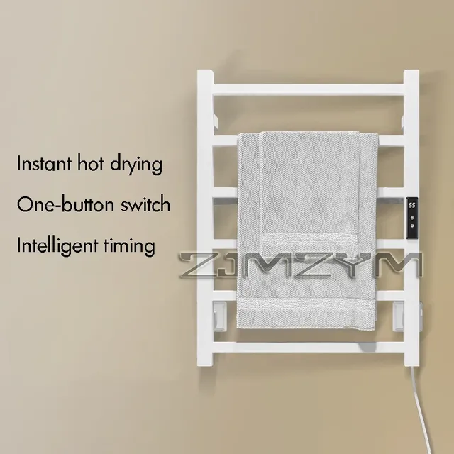 Porte-serviettes électrique en acier inoxydable – vue 2