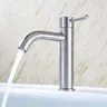 Robinet lavabo monocommande mitigeur acier inoxydable… – vue 5