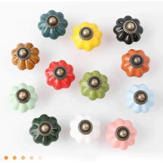 1/12 pièces boutons d'armoire citrouille armoires de… – vue 5