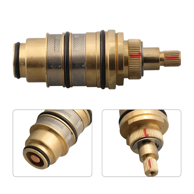Cartouche thermostatique laiton doré cuivre précision… – vue 4