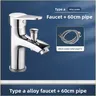 Robinet lavabo douche monotrou pont monté laiton poignée… – vue 6
